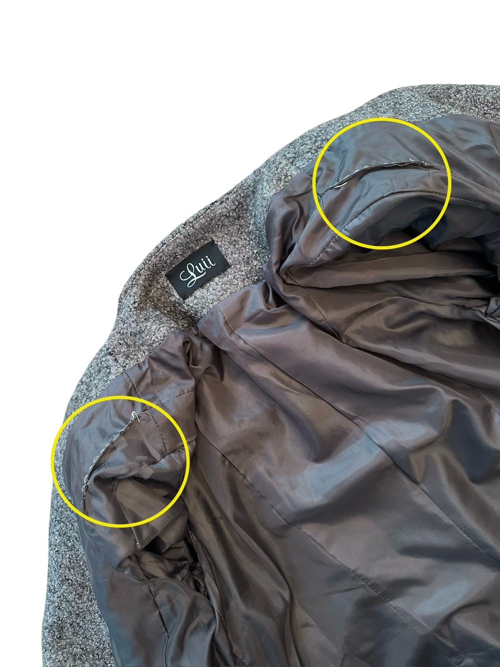 Luii Boucle Moto Jacket Gray size Large - Picture 8 of 14